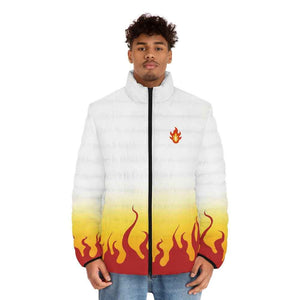 Kyojuro Rengoku Flame Hashira Classic Demon Slayer Puffer Jacket