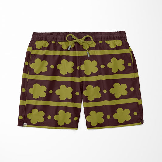 Trafalgar D. Law Wano Pattern One Piece Beach Shorts