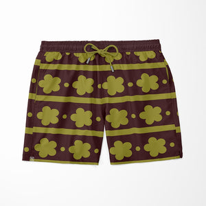 Trafalgar D. Law Wano Pattern One Piece Beach Shorts