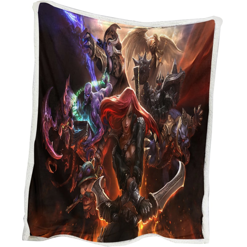 League of Legends Champions Premium Embossed Gaming Blanket