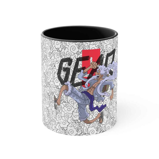Nika Sun God Luffy Gear 5 One Piece Accent Coffee Mug