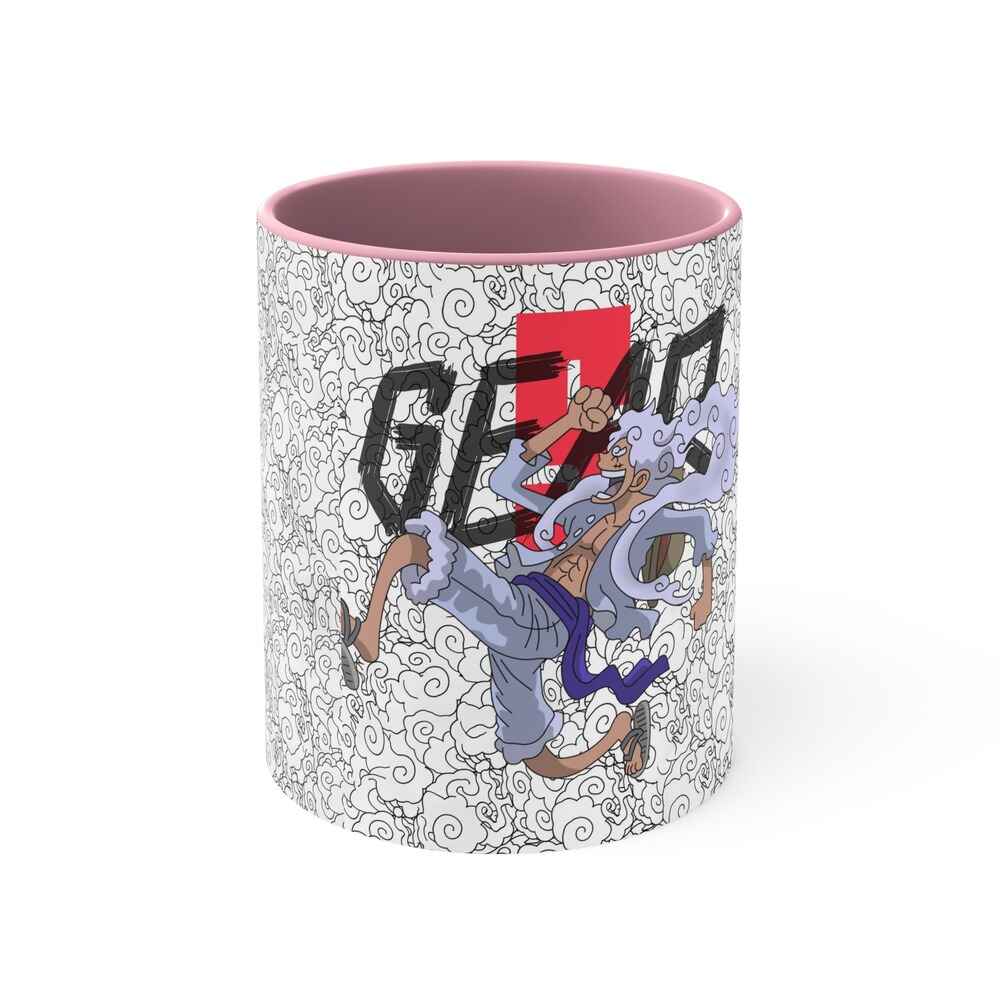 Nika Sun God Luffy Gear 5 One Piece Accent Coffee Mug
