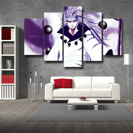 Madara Uchiha Sage of Six Path Mode Canvas-Naruto-Canvas,Naruto,Purple,Uchiha Madara,White