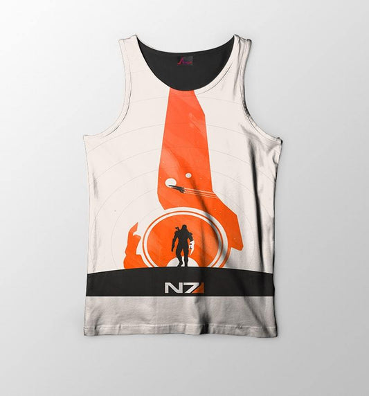 Mass Effect NZ Space Brushed Gaming Tank Top