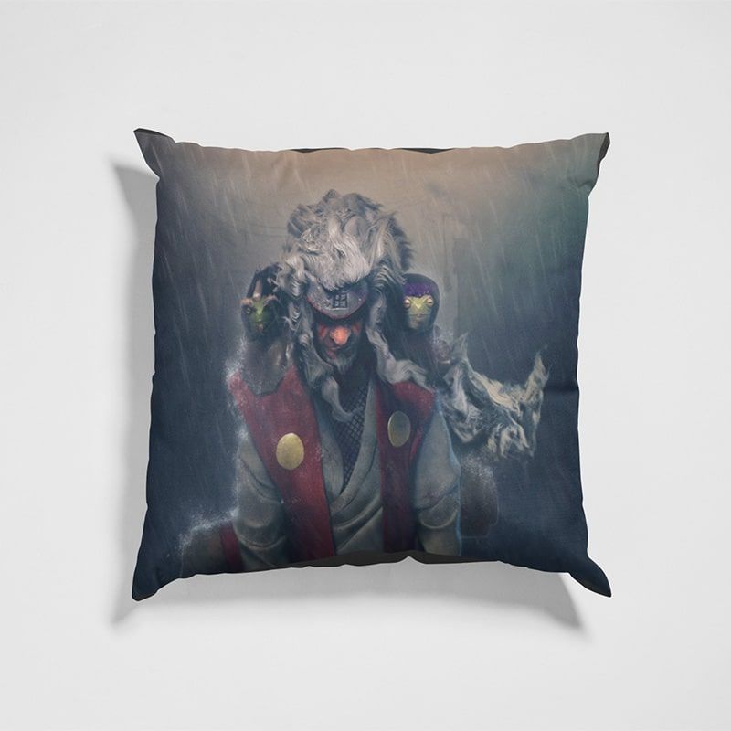 Master Jiraya Pervy Sage Sensei Empyrean Blend Naruto Throw Pillow-Naruto-Home Decor,Jiraiya,Naruto,Naruto Shippuden,Pillowcase,Throw Pillow
