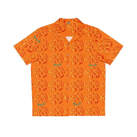 Mera Mera no Mi Devil Fruit Pattern One Piece Hawaiian Shirt