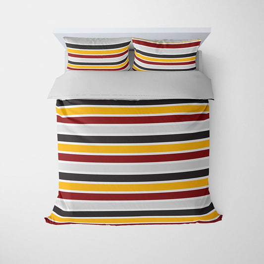 Mickey Stripe Luxury Print Comforter Set Bedding