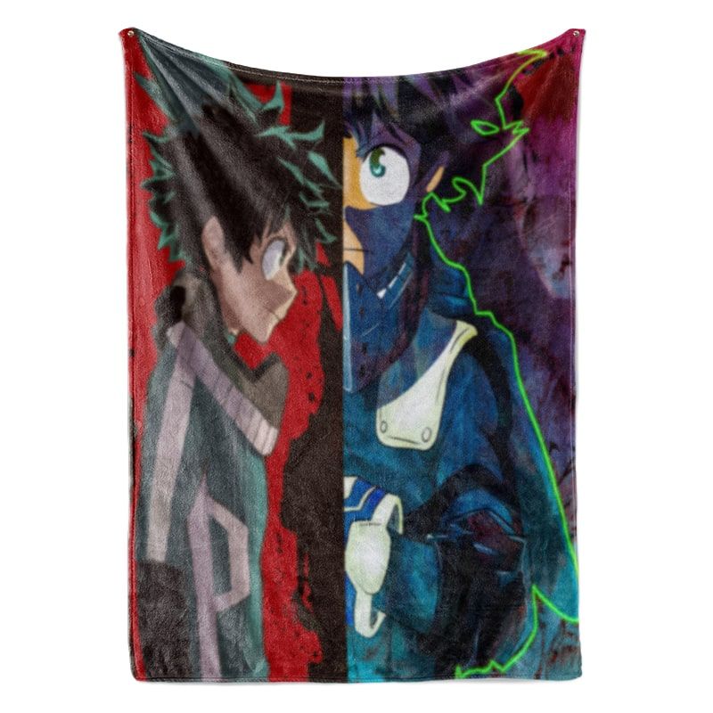 Midoriya Half Crossover Print My Hero Academia Blanket-My Hero Academia-Blanket,My Hero Academia,My Hero Academia Blanket