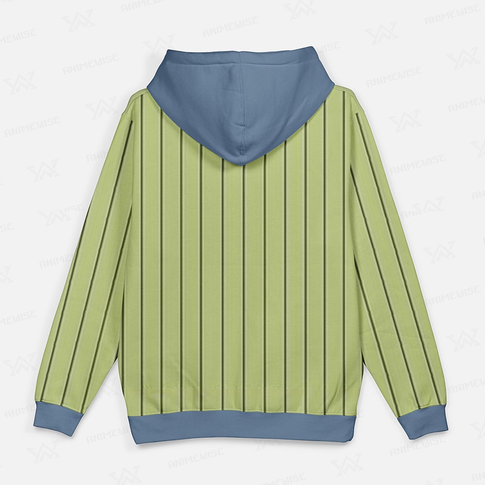 Love Pillar Pattern Pullover Hoodie