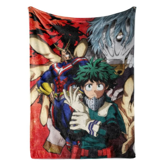 My Hero Academia Midoriya All Might Shigaraki My Hero Academia Blanket-My Hero Academia-Blanket,My Hero Academia,My Hero Academia Blanket