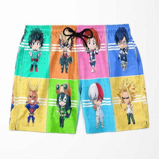 My Hero Academia Minion Heroes Embossed BNHA Shorts