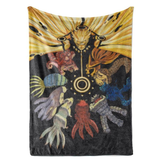 Naruto Uzumaki All Nine Spirits Fusion Naruto Throw Blanket-Blanket-Blanket,Naruto,Naruto Blanket,Naruto Shippuden