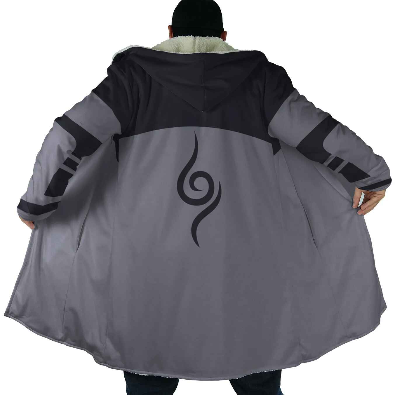 Black Anbu Kakashi Naruto Hooded Cloak Coat