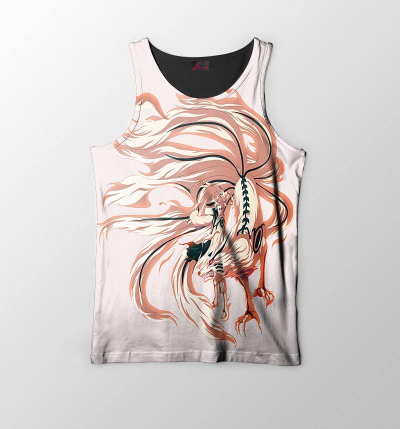 Naruto Kurama Jinchuuriki Fusion Naruto Tank Top