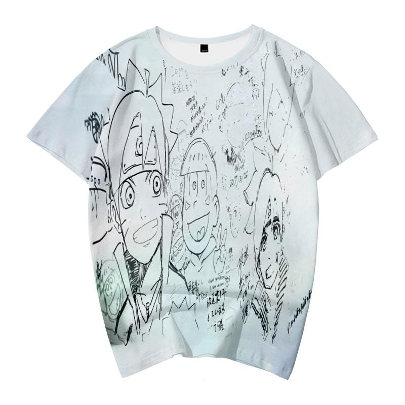 Naruto Manga Art Sketch Fusion Naruto New Age T-Shirt