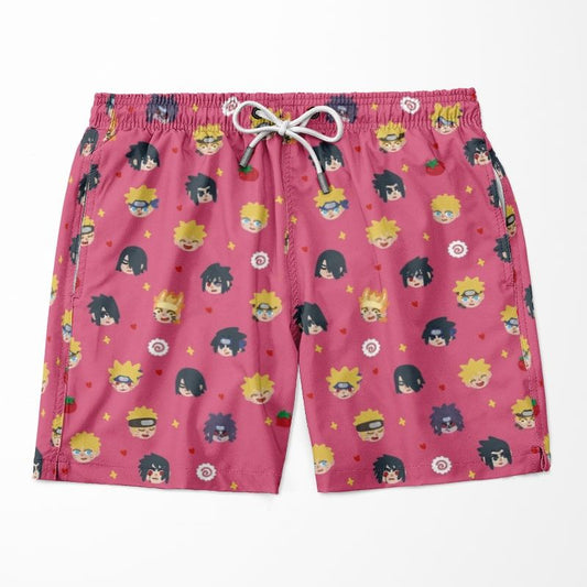 Naruto Sasuke Chibi Minions Glow Cool Art Naruto Shorts