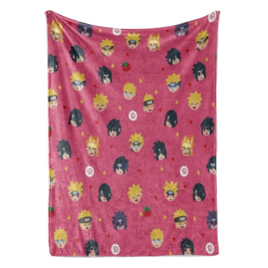 Naruto Sasuke Chibi Cool Art Anime Blanket-Blanket-Blanket,Naruto,Naruto Blanket,Naruto Shippuden,Throw Blanket