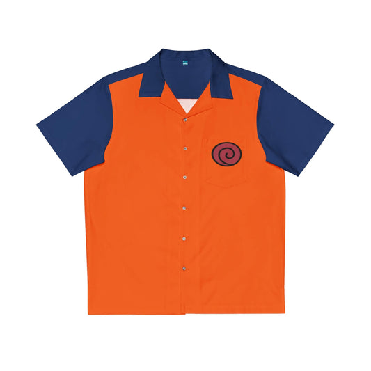 Buy Naruto Uzumaki Emblem Button Up Hawaiian Shirt