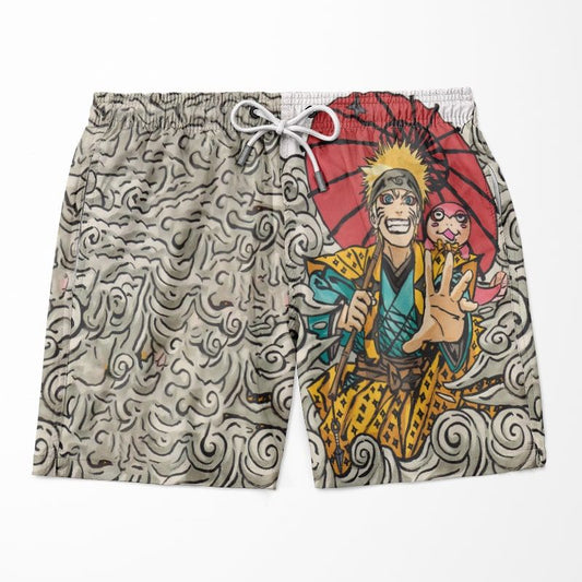 Naruto Uzumaki Abstract Fun Brushed Chief Toad Naruto Shorts