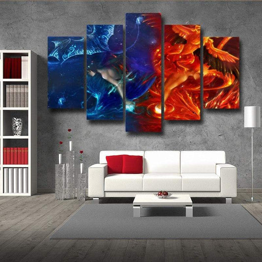 Naruto And Sasuke Art Naruto Canvas-Naruto-Blue,Canvas,Naruto,Naruto and Sasuke,Orange