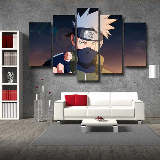 Naruto Hatake Kakashi Face Naruto Canvas-Naruto-Canvas,Kakashi,MultiColor,Naruto