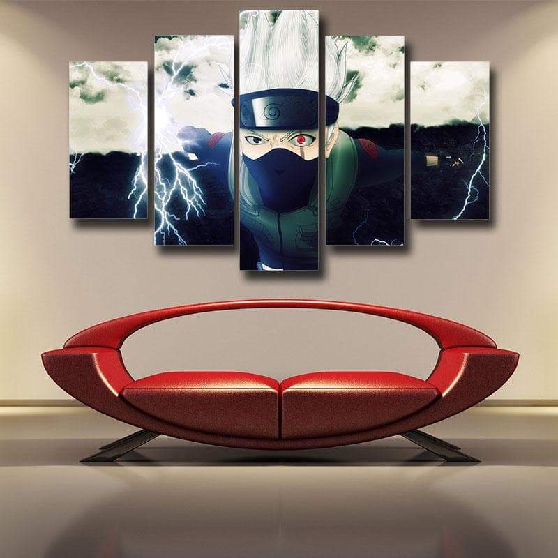 Naruto Kakashi Hatake Chidori Naruto Canvas-Naruto-Canvas,Kakashi,MultiColor,Naruto