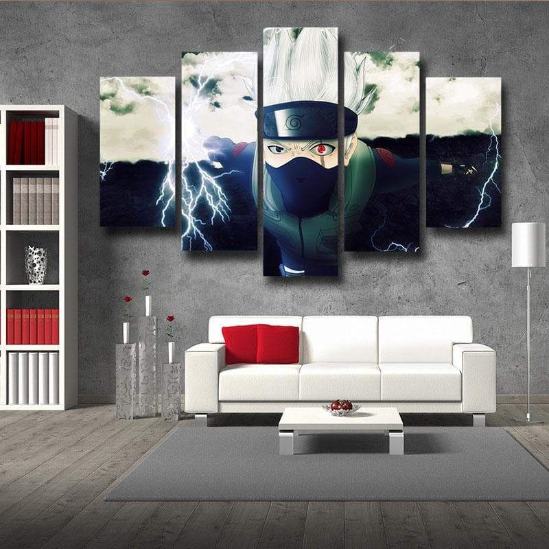 Naruto Kakashi Hatake Chidori Naruto Canvas-Naruto-Canvas,Kakashi,MultiColor,Naruto