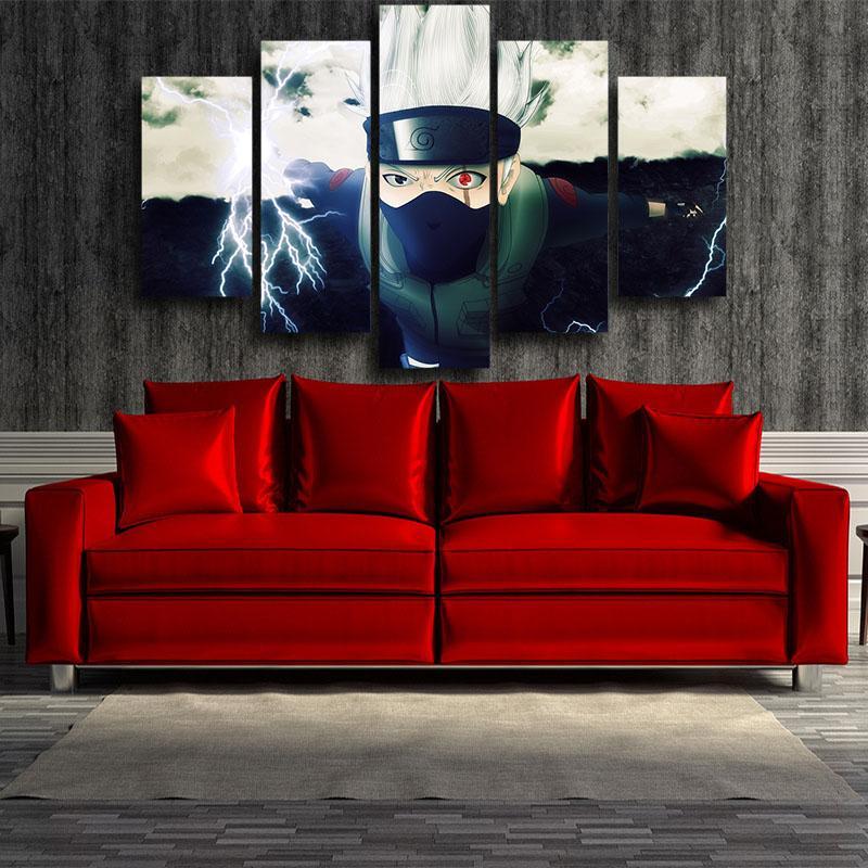 Naruto Kakashi Hatake Chidori Naruto Canvas-Naruto-Canvas,Kakashi,MultiColor,Naruto