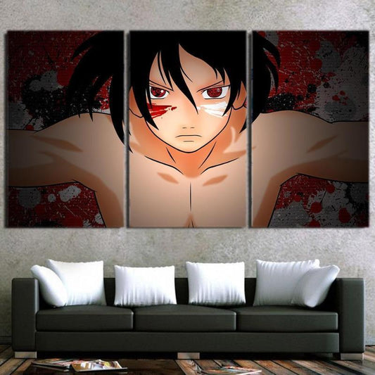 Naruto Sasuke Uchiha 3D Printed Naruto Canvas-Naruto-Canvas,Naruto,Orange