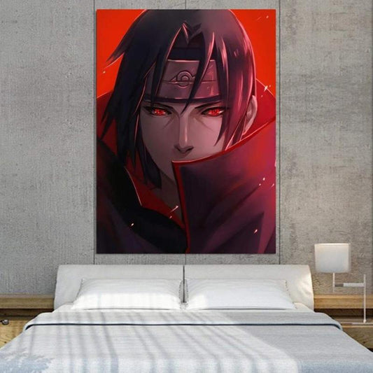 Naruto Uchiha Itachi 3D Printed Naruto Canvas-Naruto-Canvas,Itachi Uchiha,Naruto,Red