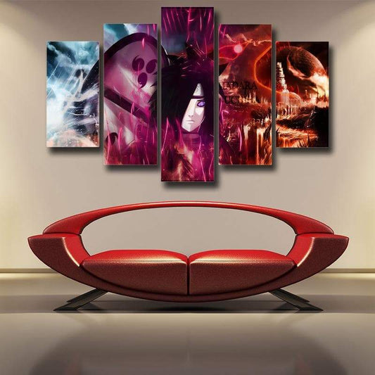Naruto Uchiha Madara Naruto Canvas-Naruto-Canvas,MultiColor,Naruto,Uchiha Madara