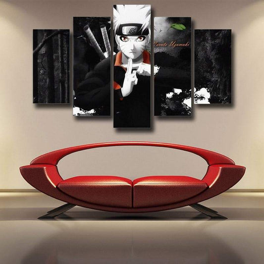Naruto Uzumaki Wall Naruto Canvas-Naruto-Black,Canvas,Naruto