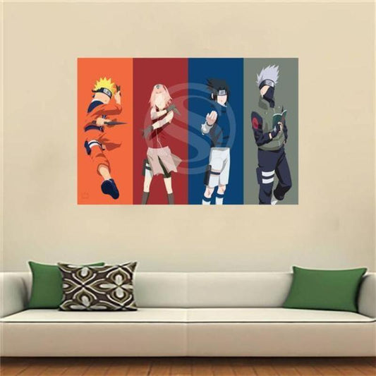 Naruto Wall Painting Silk Naruto Canvas-Naruto-Canvas,MultiColor,Naruto