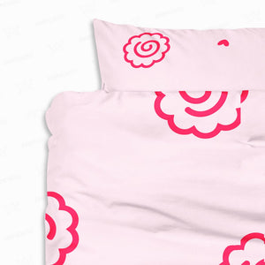 Narutomaki Fishcake Hearts Comforter Set Bedding