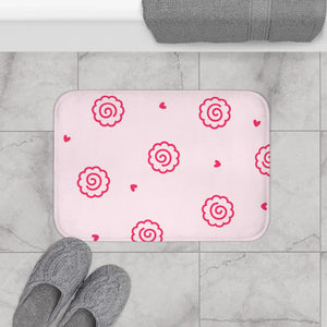 Narutomaki Fishcake Hearts Fusion Bath Mats