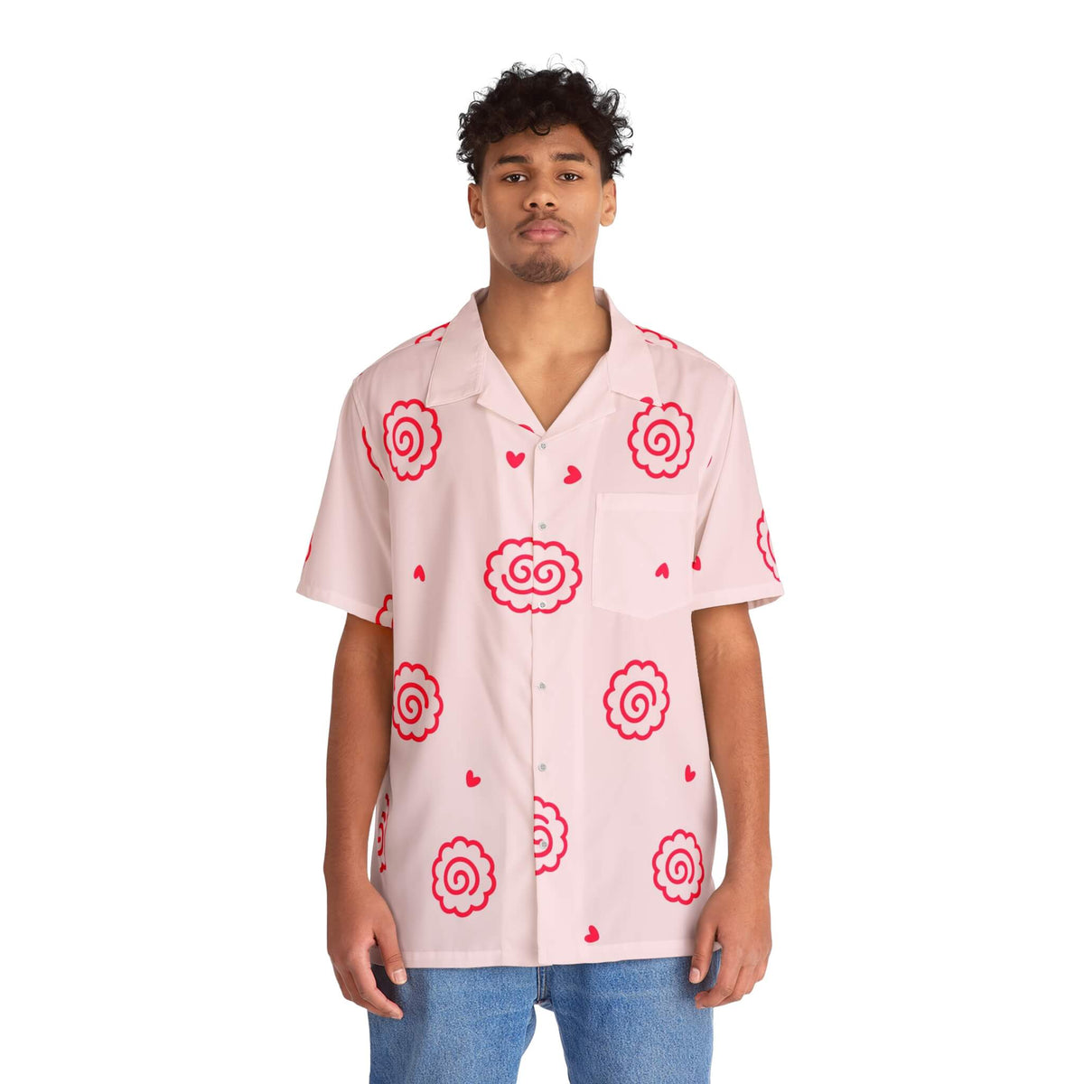 Narutomaki Fishcake Hearts Fusion Hawaiian Shirt