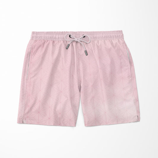 Nez Haori Pattern Kawaii Pink Board Shorts