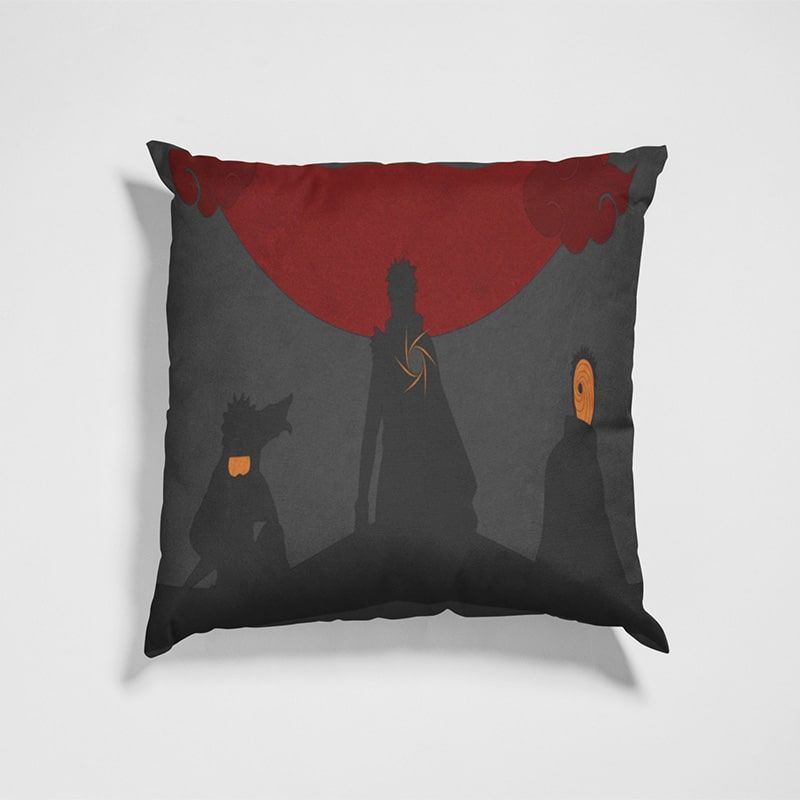 Obito Uchiha Akatsuki Evolution Naruto Throw Pillow-Naruto-Home Decor,Naruto,Naruto Shippuden,Obito Uchiha,Pillowcase,Throw Pillow