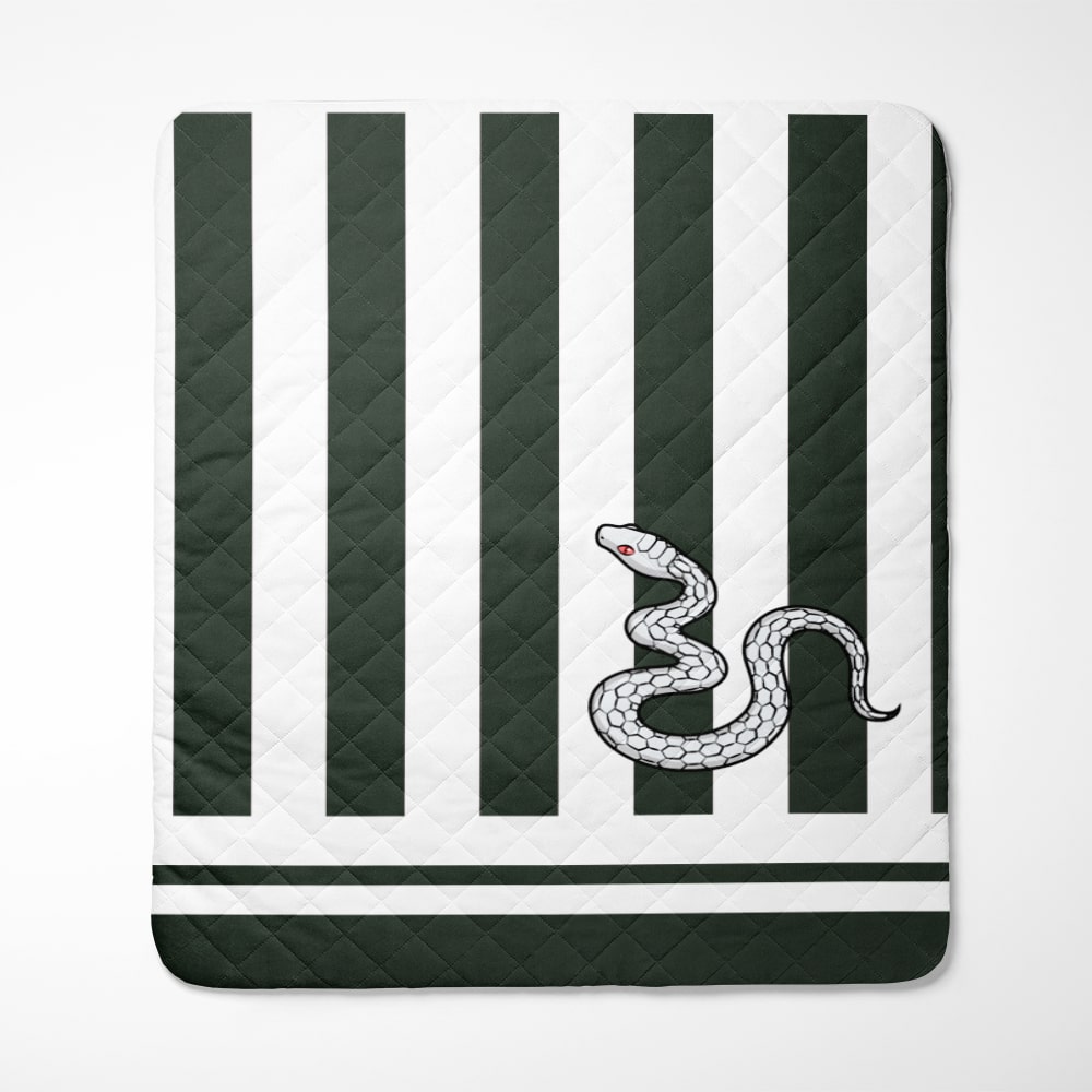 Obnai Iguro Snake Hashira Pattern Bedspread Quilt Set