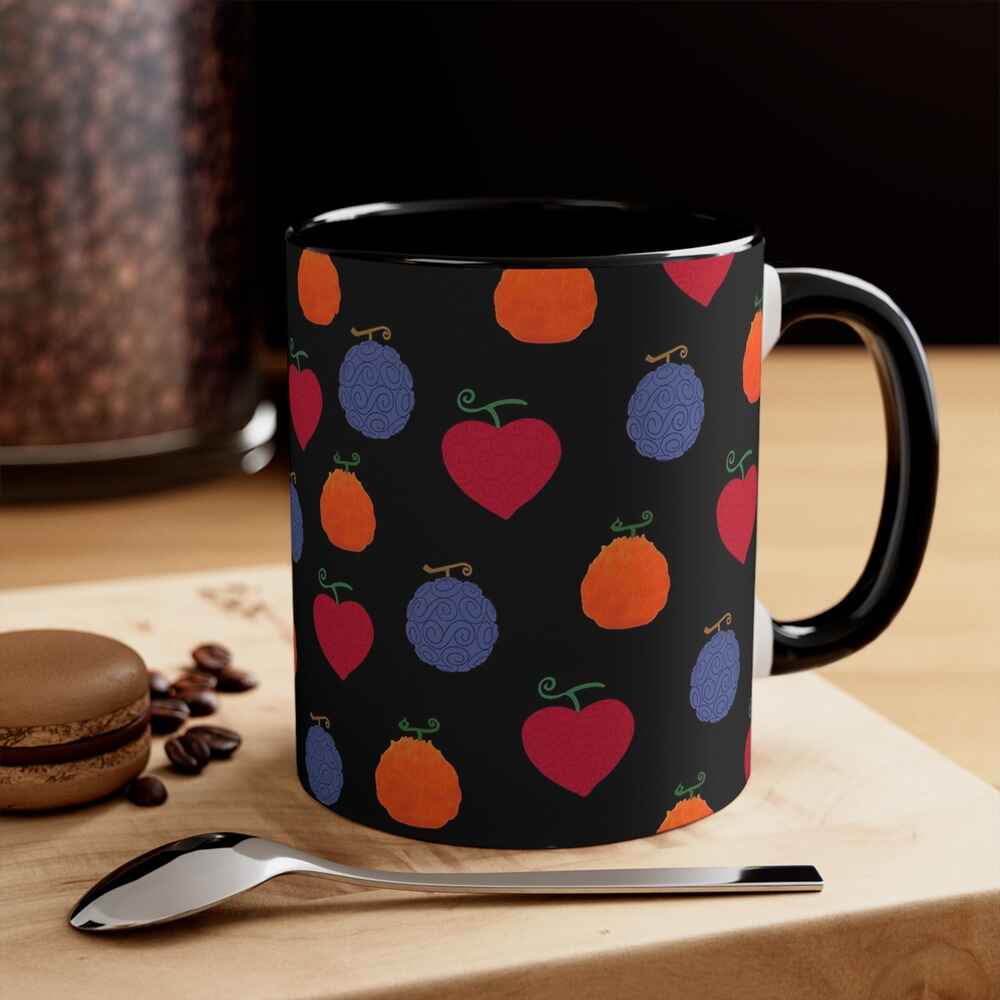 Teufelsfrüchte Überall Gebürstete One Piece Akzent-Kaffeetasse