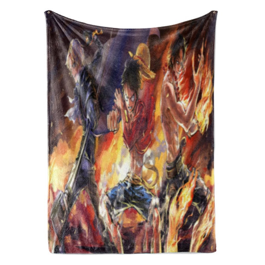 One Piece Legends Embossed Blanket