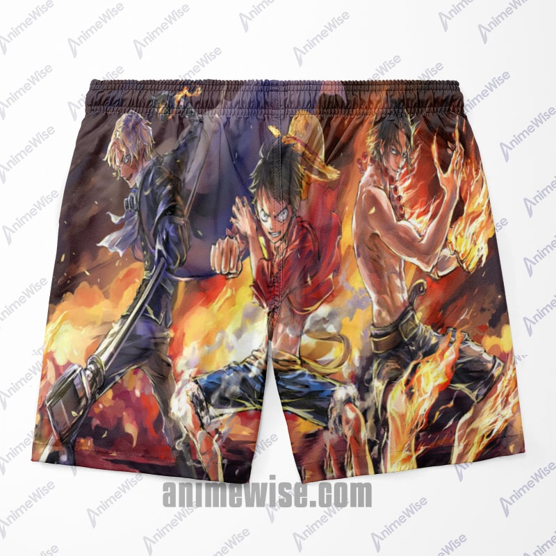 One Piece Legends Embossed Monkey D. luffy Shorts