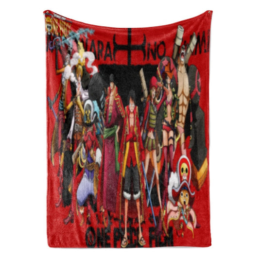 One Piece Super Nova Cast Dream Space Soft Blend monkey D.Lufy Blanket