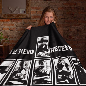 One Piece The Hero Never Dies Embossed Blanket