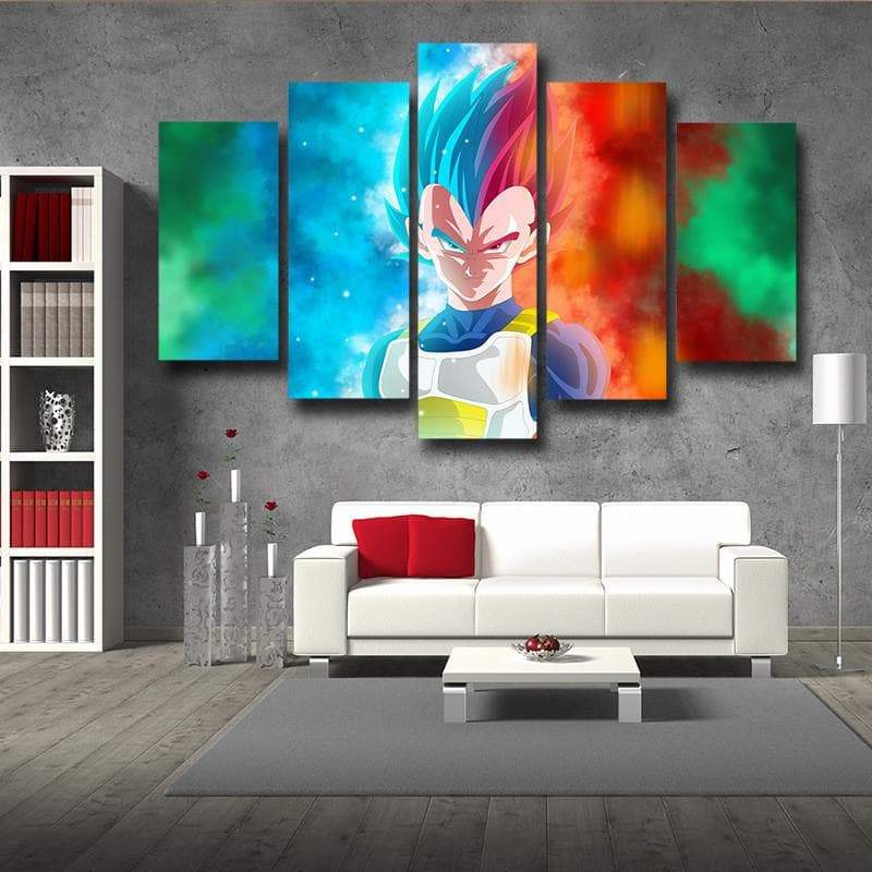 Prince Vegeta 3D Printed Anime Canvas