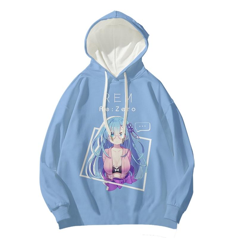 Rem Andoriod Art  Casual Re Zero Pullover 3D Printed Hoodie
