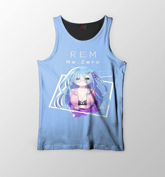Re Zero Rem Andoriod Art Isekai Casual Tank Top