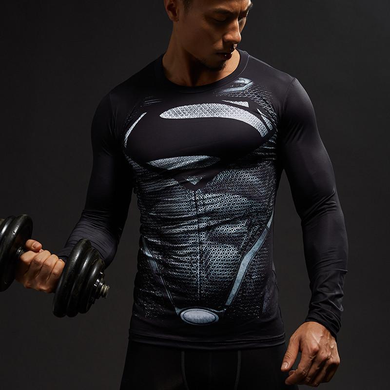 Superman Cool Black Superman 3D Printed Long Sleeve Shirt