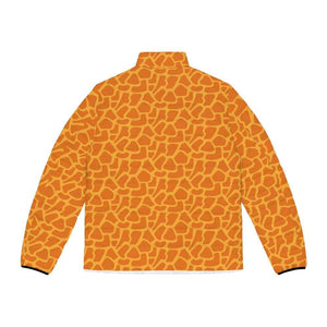 Giraffe Skin Pattern Safari Puffer Jacket