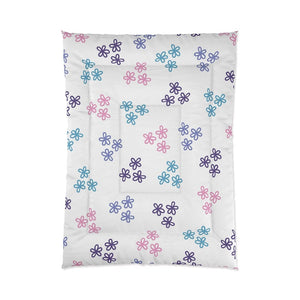 Sakura Lavender Floral Pattern Comforter Set Bedding